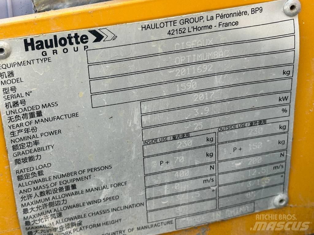 Haulotte OPTIMUM 8 Ανυψωτήρες ψαλιδωτής άρθρωσης