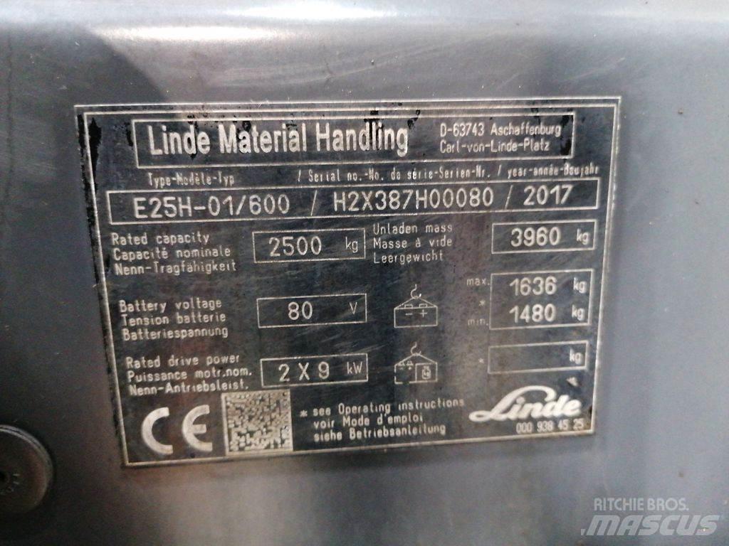 Linde E25H-01/600 Ηλεκτρικά περονοφόρα ανυψωτικά κλαρκ