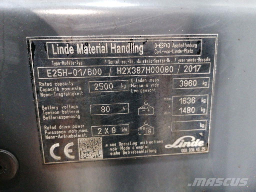 Linde E25H-01/600 Ηλεκτρικά περονοφόρα ανυψωτικά κλαρκ