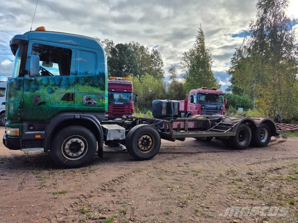 Scania R 124 Φορτηγά μεταφοράς δασικών μηχανημάτων