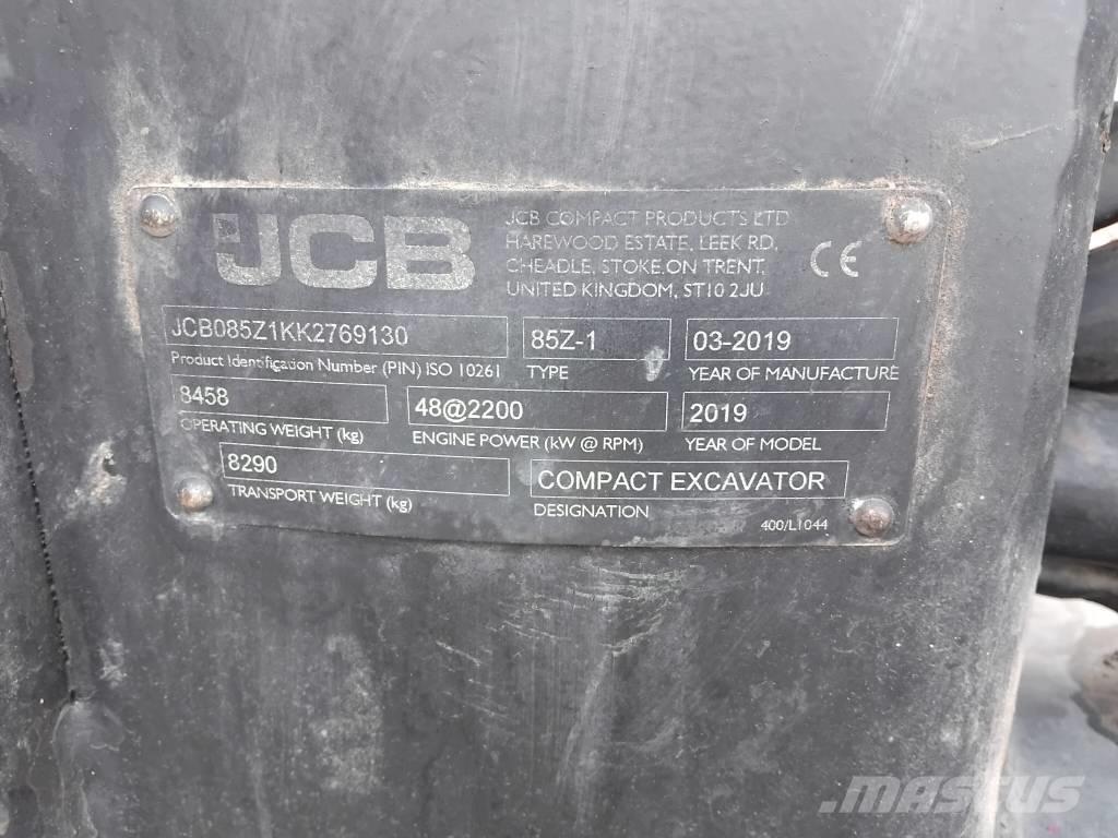 JCB 85 Z Εκσκαφάκι (διαβολάκι) < 7t