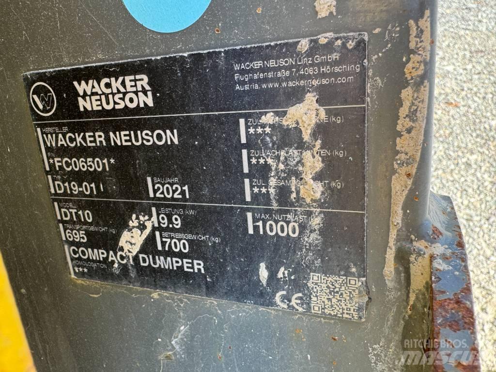 Wacker Neuson DT10 Ερπυστριοφόρα Dumpers - Ντάμπερ