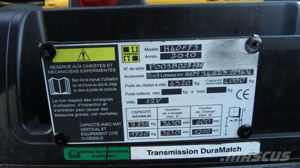 Hyster H4.0FT5 Περονοφόρα ανυψωτικά κλαρκ με φυσικό αέριο LPG