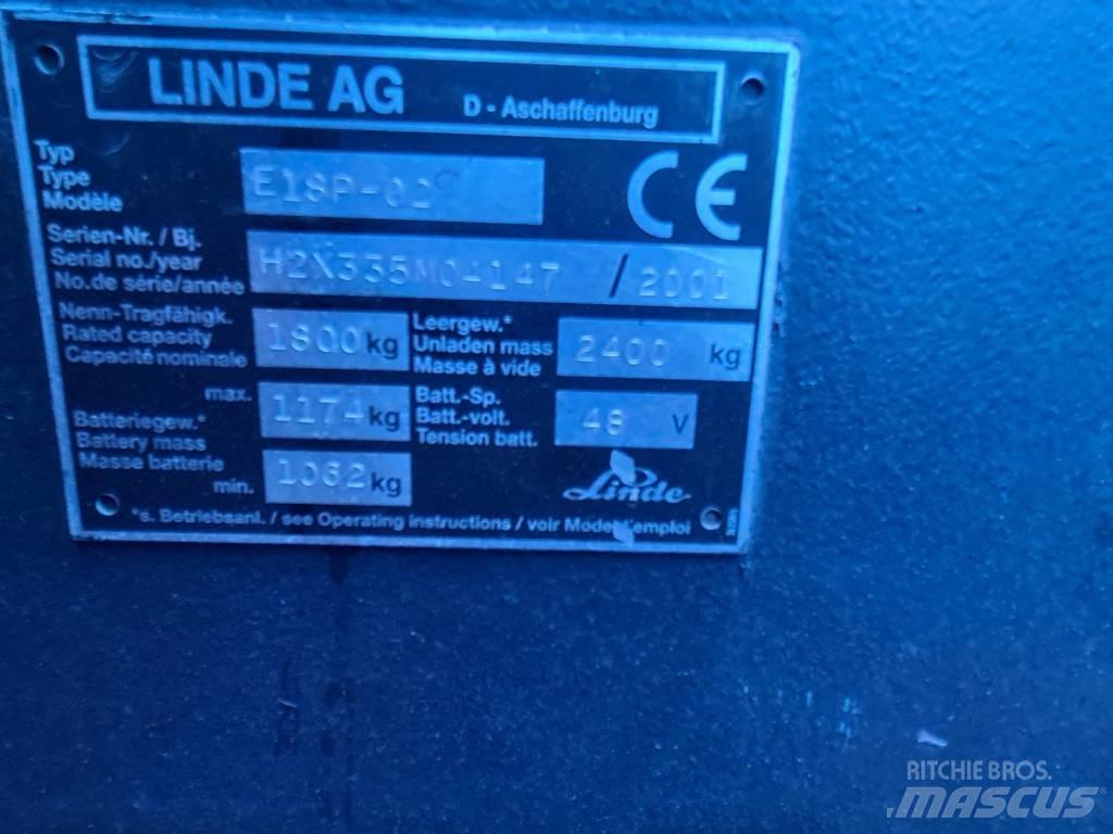 Linde E16P Ηλεκτρικά περονοφόρα ανυψωτικά κλαρκ
