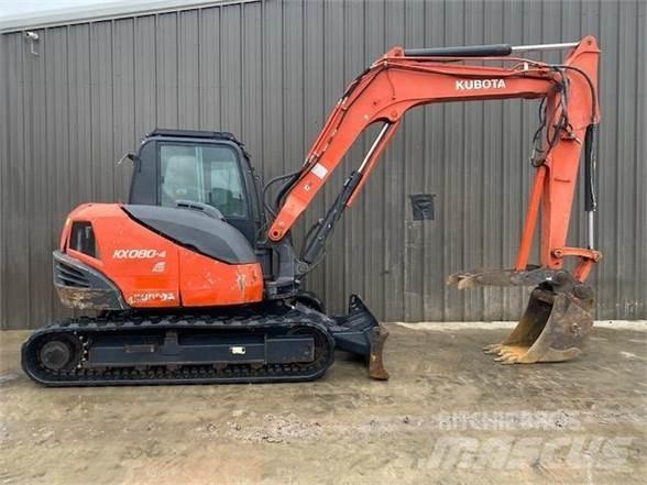 Kubota KX080-4 Εκσκαφείς με ερπύστριες