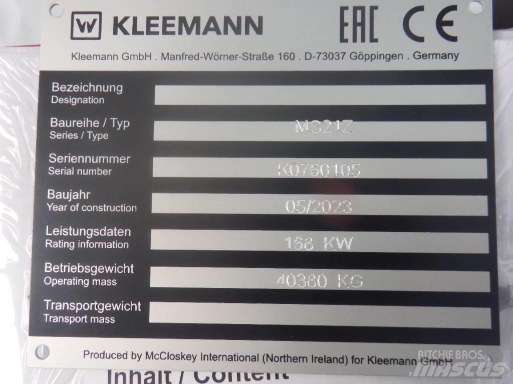 Kleemann MS 21 Z Μηχανές κοσκινίσματος