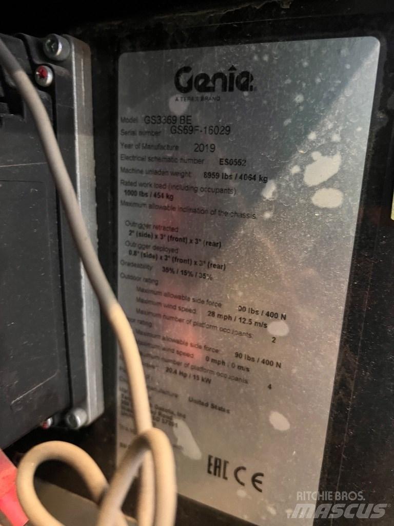 Genie GS 3369 BE Ανυψωτήρες ψαλιδωτής άρθρωσης