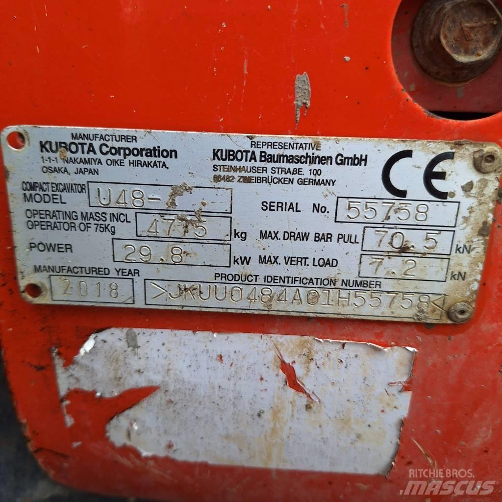 Kubota U 48-4 Εκσκαφάκι (διαβολάκι) < 7t