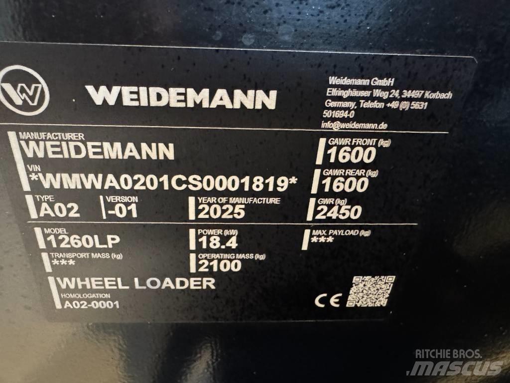 Weidemann 1260 LP Φορτωτές πολλαπλών χρήσεων