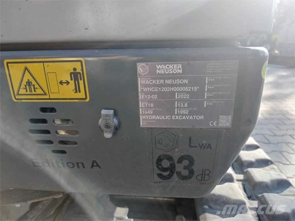 Wacker Neuson ET18 Εκσκαφείς με ερπύστριες