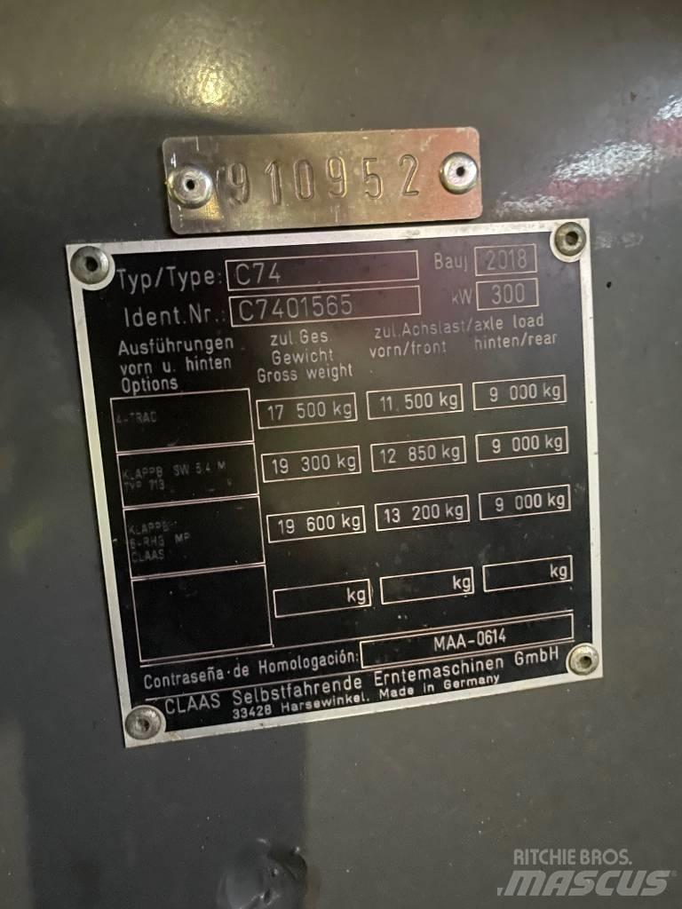 CLAAS Lexion 660 Θεριζοαλωνιστικές μηχανές