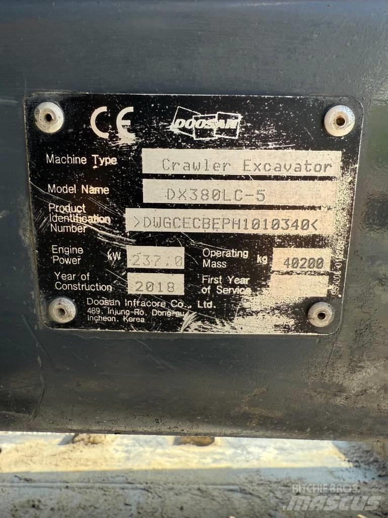 Doosan DX 380 LC-5 Εκσκαφείς με ερπύστριες
