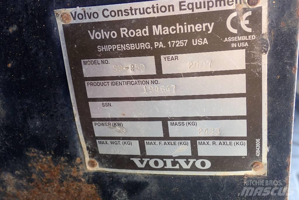 Volvo SD 25 D Οδοστρωτήρες μονού κυλίνδρου