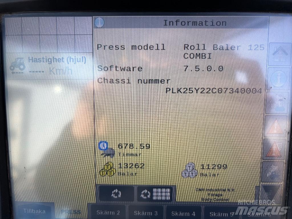 New Holland RB 125 Πρέσες κυλινδρικών δεμάτων