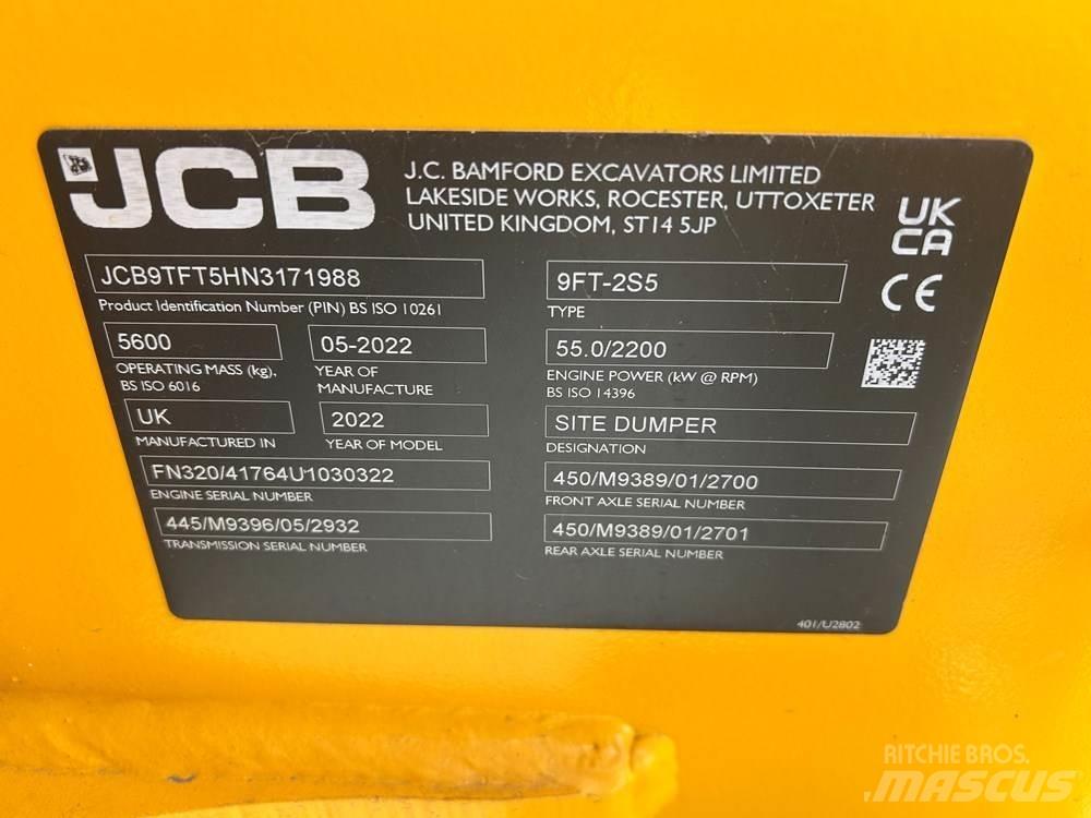 JCB 9TFT-2 Dumpers εργοταξίου