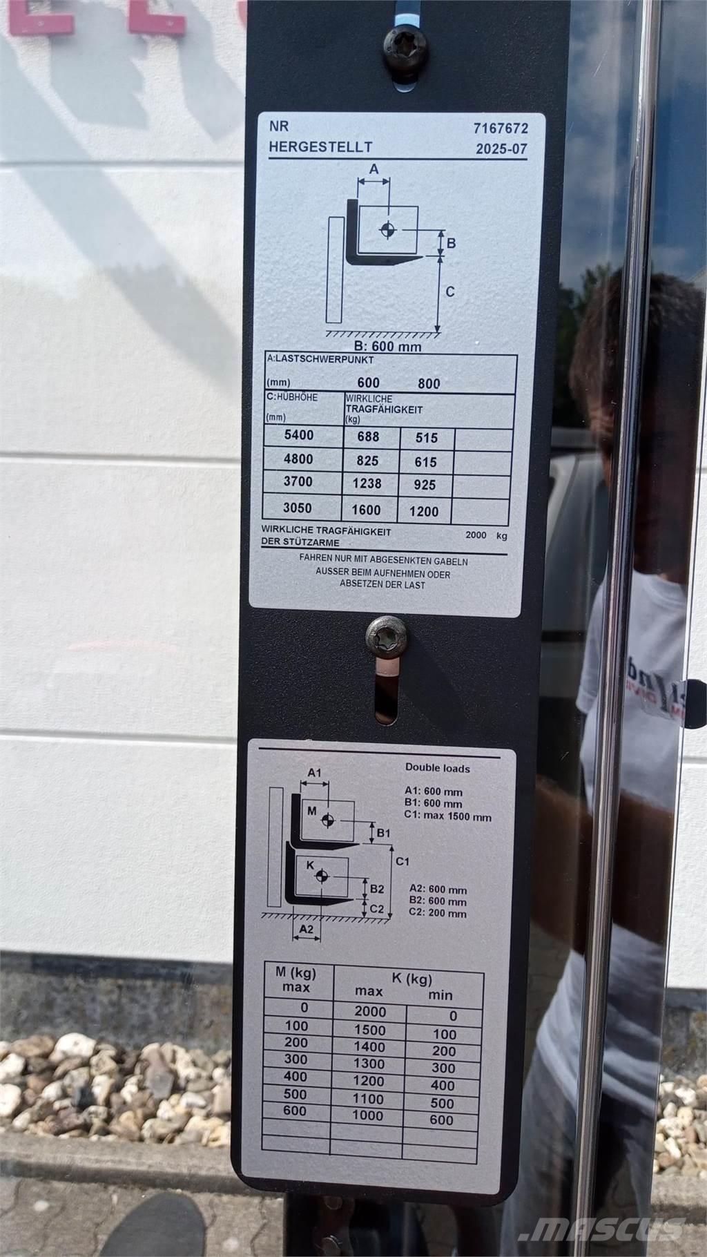 Toyota SWE160L Παλετοφόρα πεζού χειριστή με ιστό