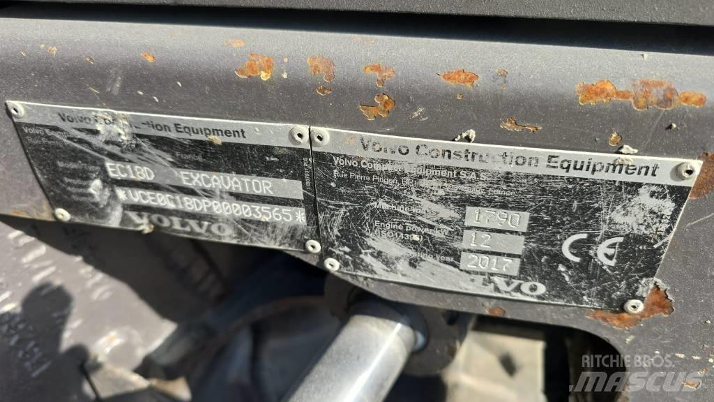 Volvo EC 18 Εκσκαφάκι (διαβολάκι) < 7t