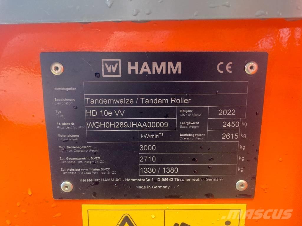 Hamm HD 10e VV H289 Κύλινδροι συμπίεσης εδάφους