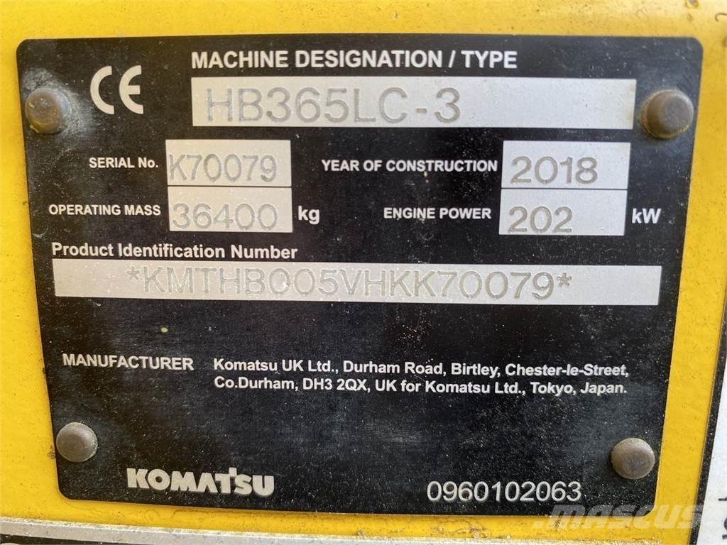 Komatsu HB365LC-3 Εκσκαφείς με ερπύστριες