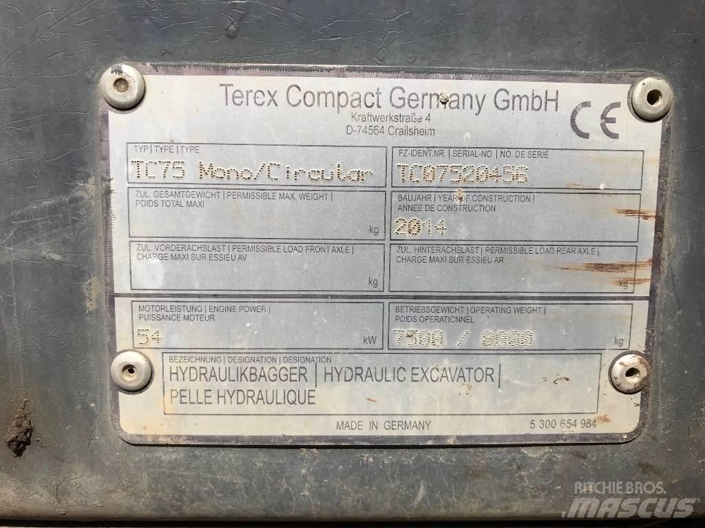 Terex TC 75 Μίνι εκσκαφείς 7t - 12t