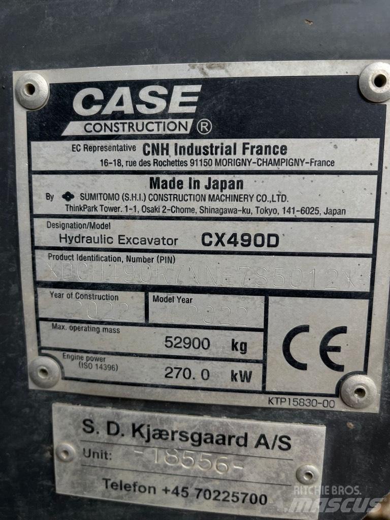 CASE CX 490 D Εκσκαφείς με ερπύστριες