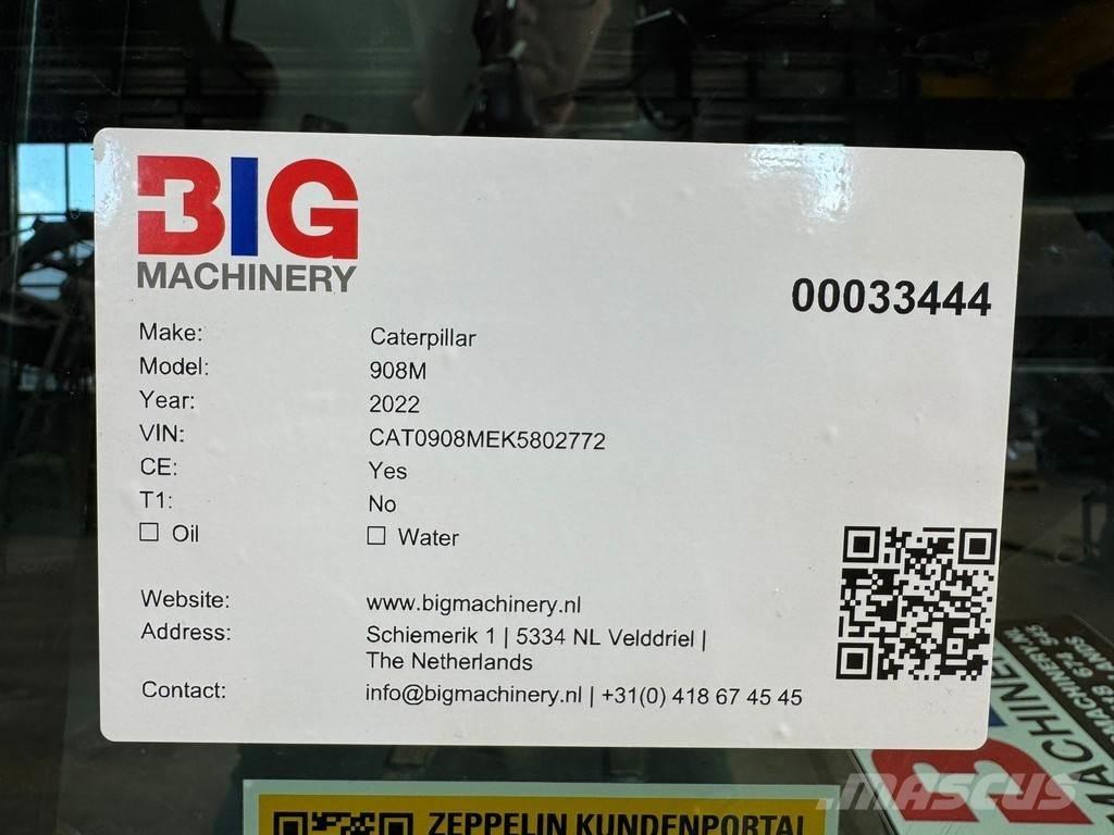 CAT 908M Φορτωτές με λάστιχα (Τροχοφόροι)