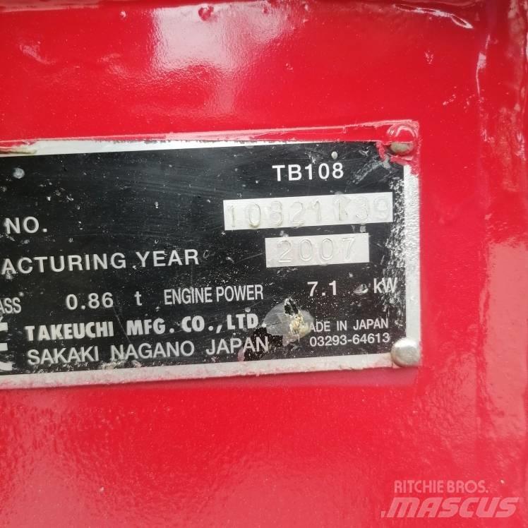 Takeuchi TB108 Εκσκαφάκι (διαβολάκι) < 7t
