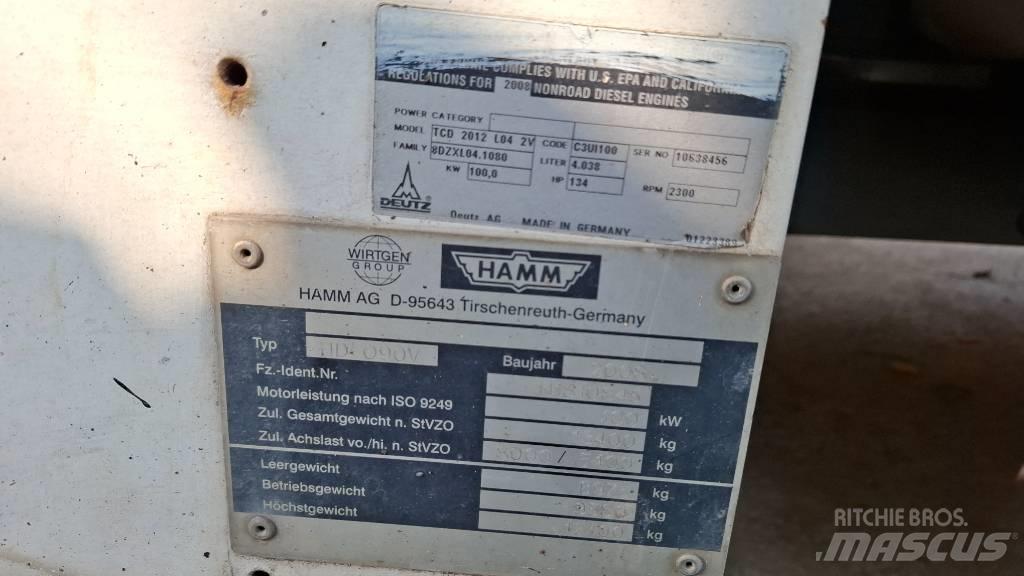 Hamm HDO 90 V Οδοστρωτήρες διπλού κυλίνδρου