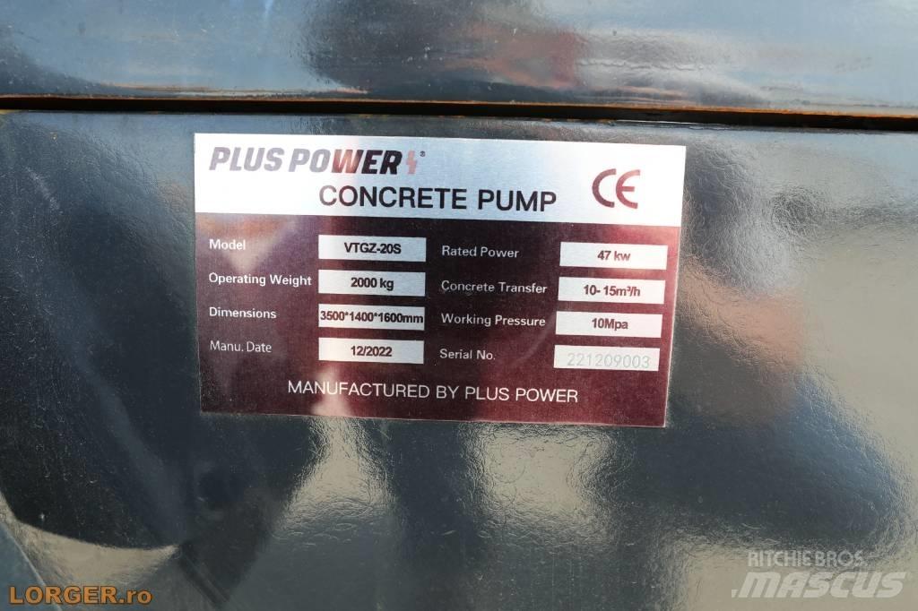 Plus Power VTGZ - 20S Αντλίες σκυροδέματος