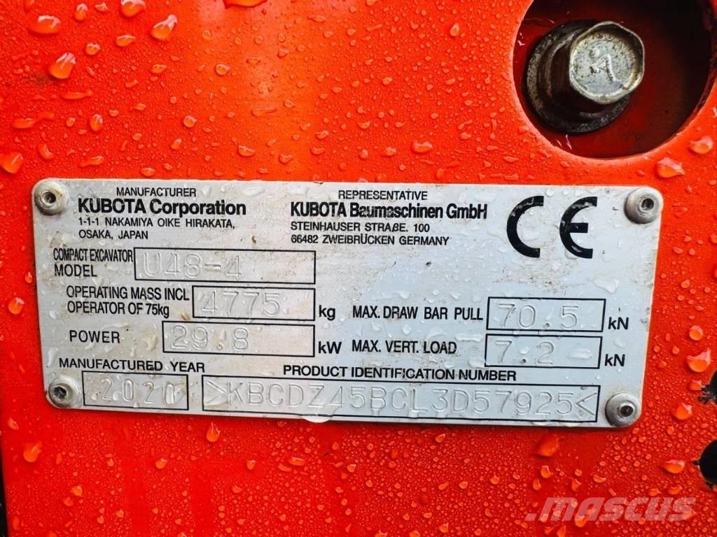 Kubota U 48-4 Εκσκαφάκι (διαβολάκι) < 7t