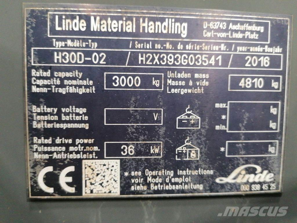 Linde H30D-02 Πετρελαιοκίνητα Κλαρκ