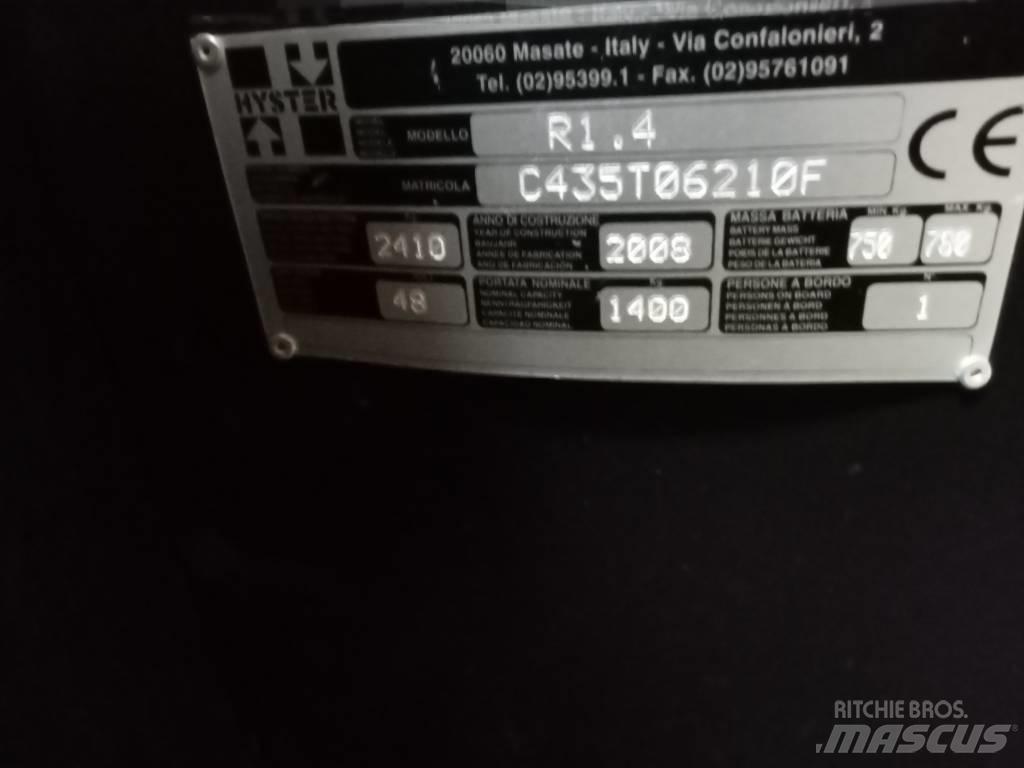 Hyster R1.4 Ανυψωτικά στενών δρόμων