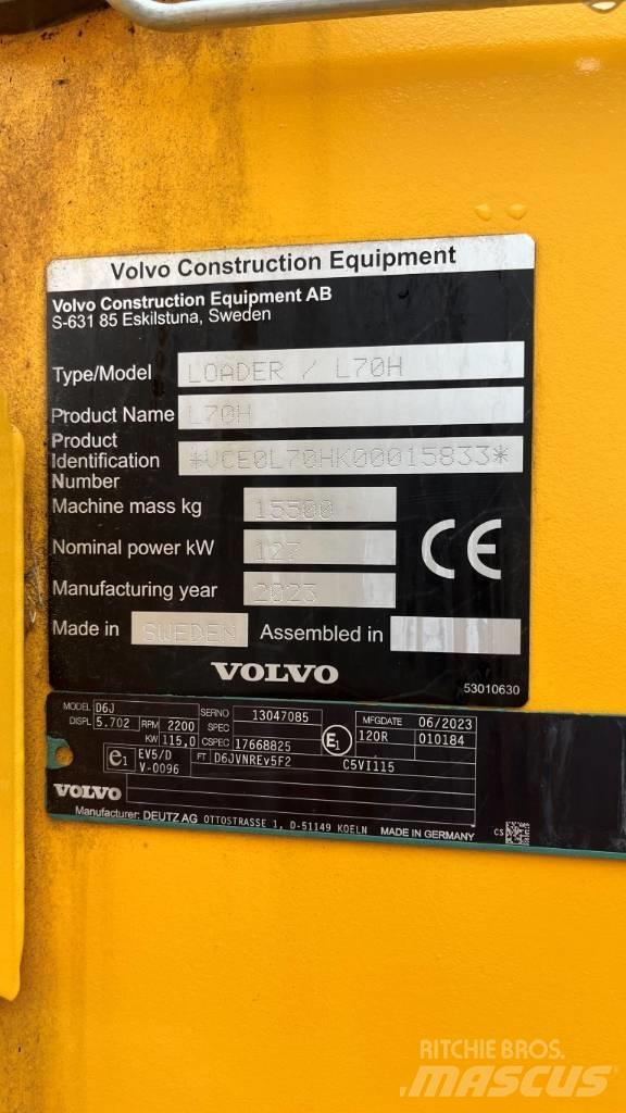 Volvo L70H Φορτωτές με λάστιχα (Τροχοφόροι)