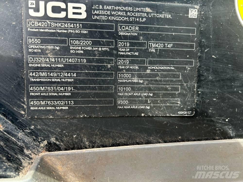 JCB TM 420 Συστήματα τηλεχειρισμού για τη γεωργία