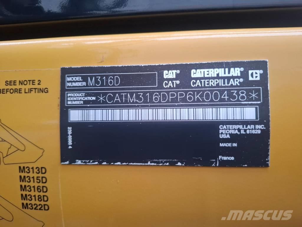 CAT M 316 D Εκσκαφείς με τροχούς - λάστιχα