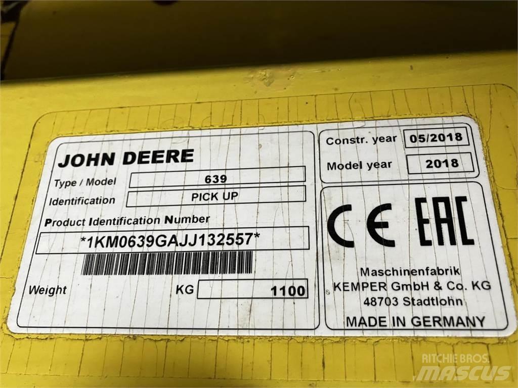 John Deere 639 Εξαρτήματα θεριζοαλωνιστικών μηχανών