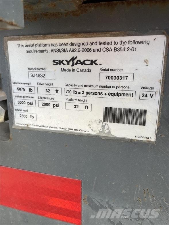 SkyJack SJ III 4632 Ανυψωτήρες ψαλιδωτής άρθρωσης