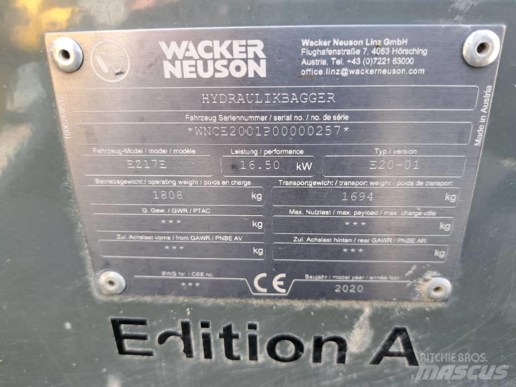 Wacker Neuson EZ17e Εκσκαφείς με ερπύστριες