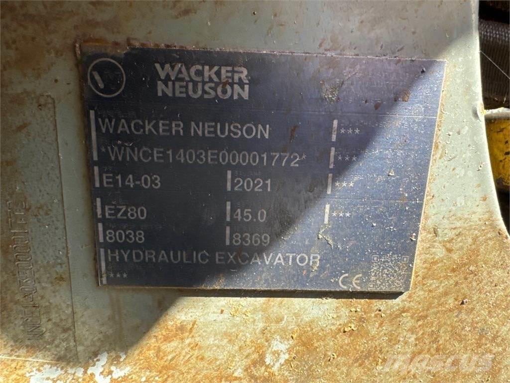 Wacker Neuson EZ80 Εκσκαφείς με ερπύστριες