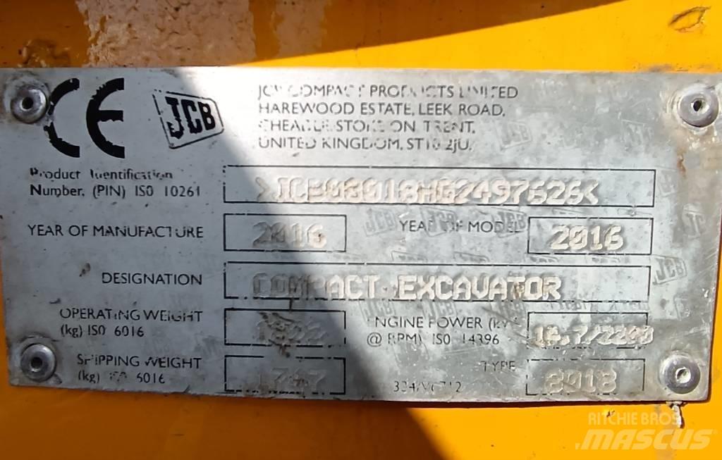JCB 8018 CTS Εκσκαφάκι (διαβολάκι) < 7t