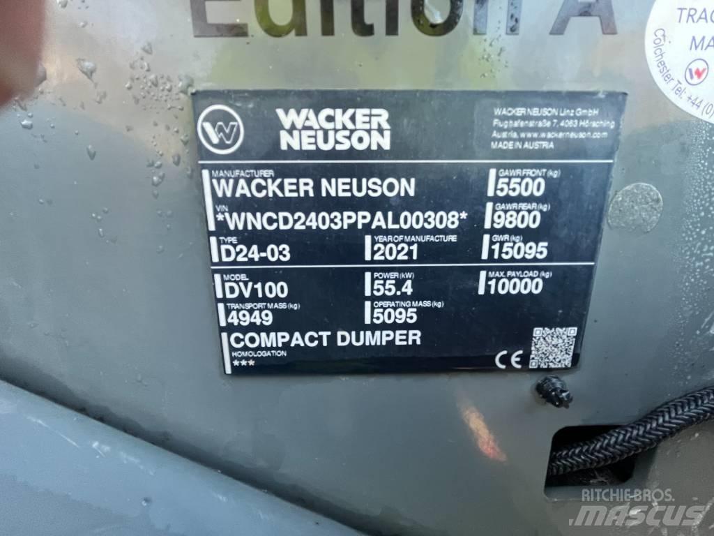 Wacker Neuson DV 100 Dumpers εργοταξίου