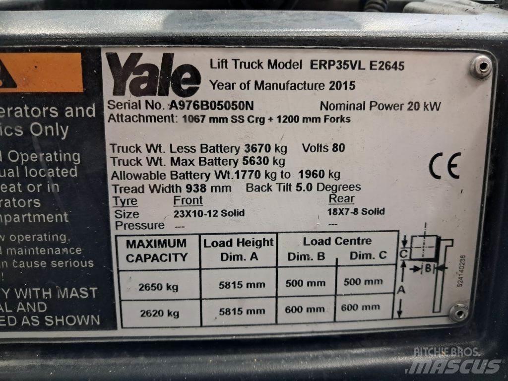 Yale ERP35VL Ηλεκτρικά περονοφόρα ανυψωτικά κλαρκ