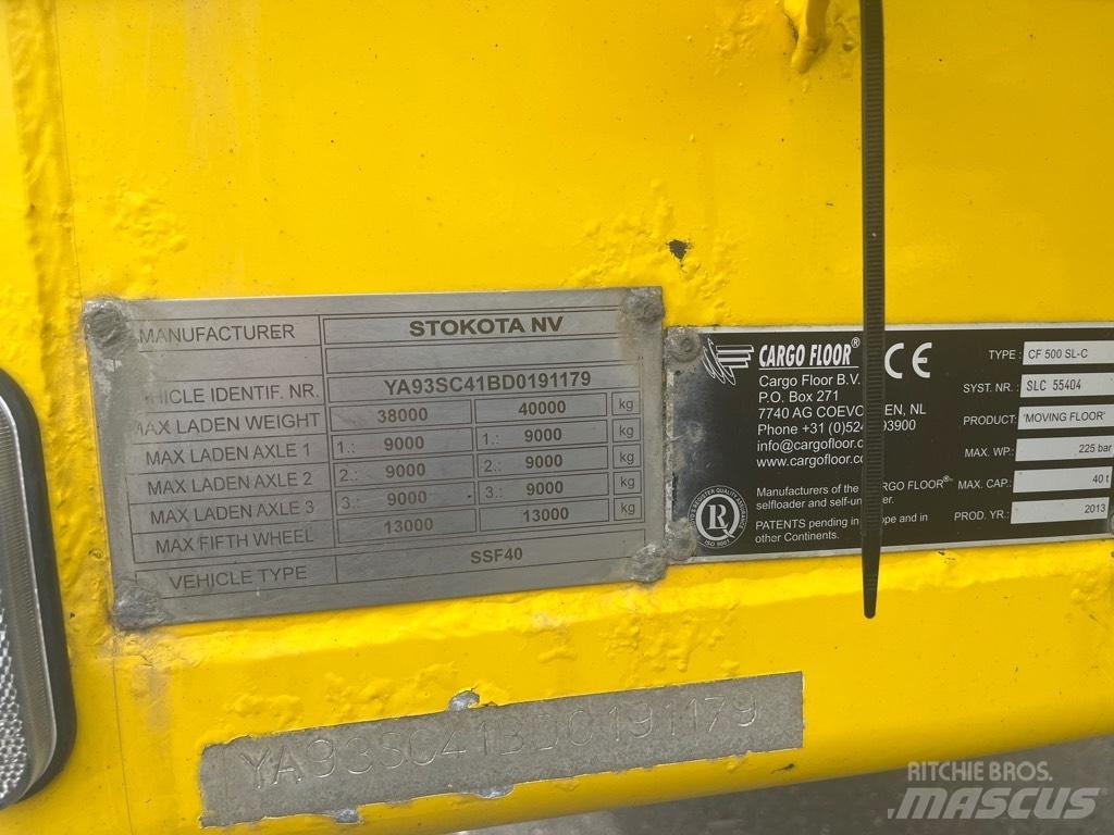 STOKOTA CargoFloor Ημιρυμούλκες θρυμματισμού ξυλείας