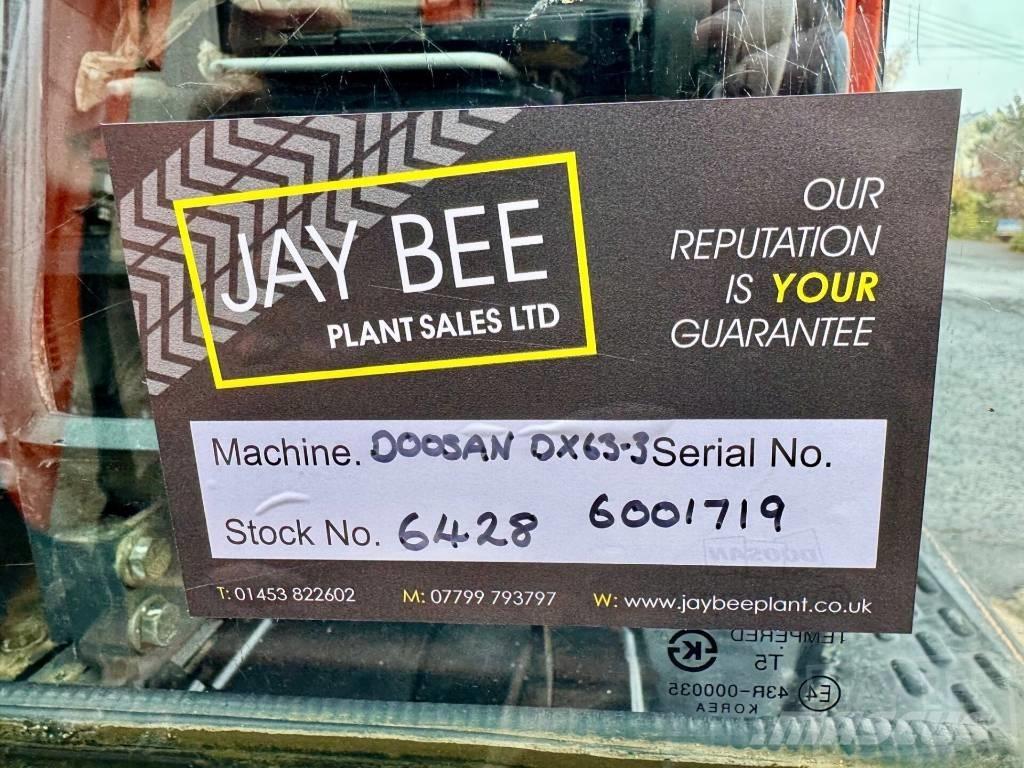 Doosan DX 63 R Εκσκαφάκι (διαβολάκι) < 7t