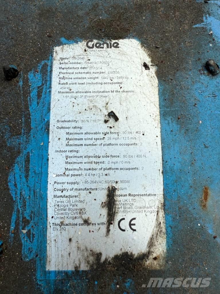 Genie GS2646 Ανυψωτήρες ψαλιδωτής άρθρωσης