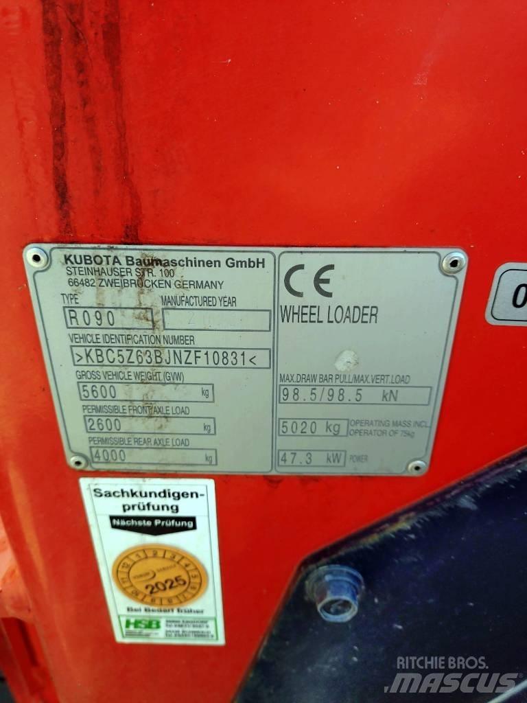 Kubota R 090 Φορτωτές με λάστιχα (Τροχοφόροι)