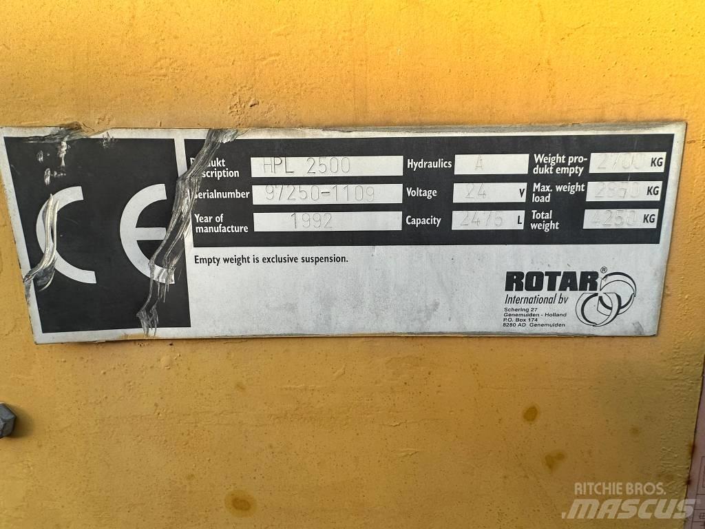Rotar HPL 2500 Εξοπλισμός διαλογής αποβλήτων