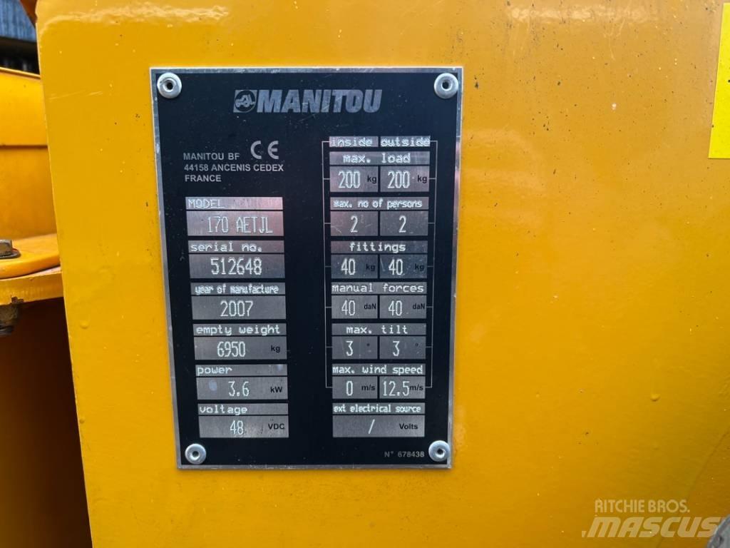 Manitou 170AETJ Ανυψωτήρες με αρθρωτό βραχίονα