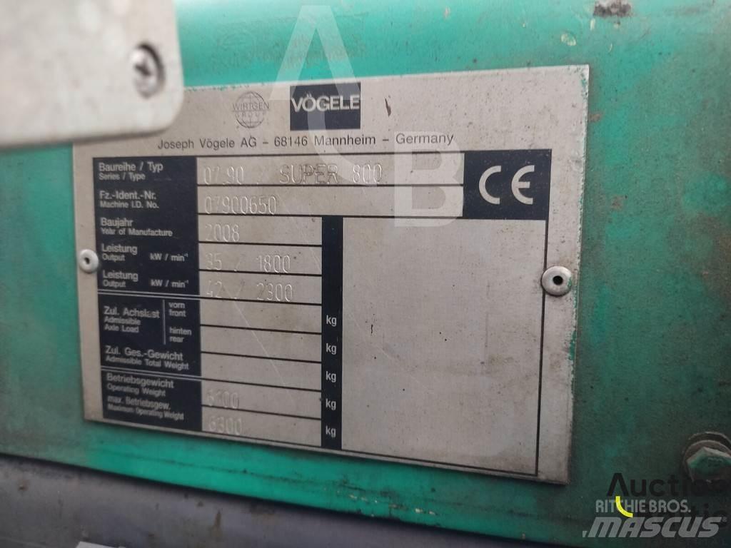 Vögele Super 800 Επίστρωση ασφάλτου