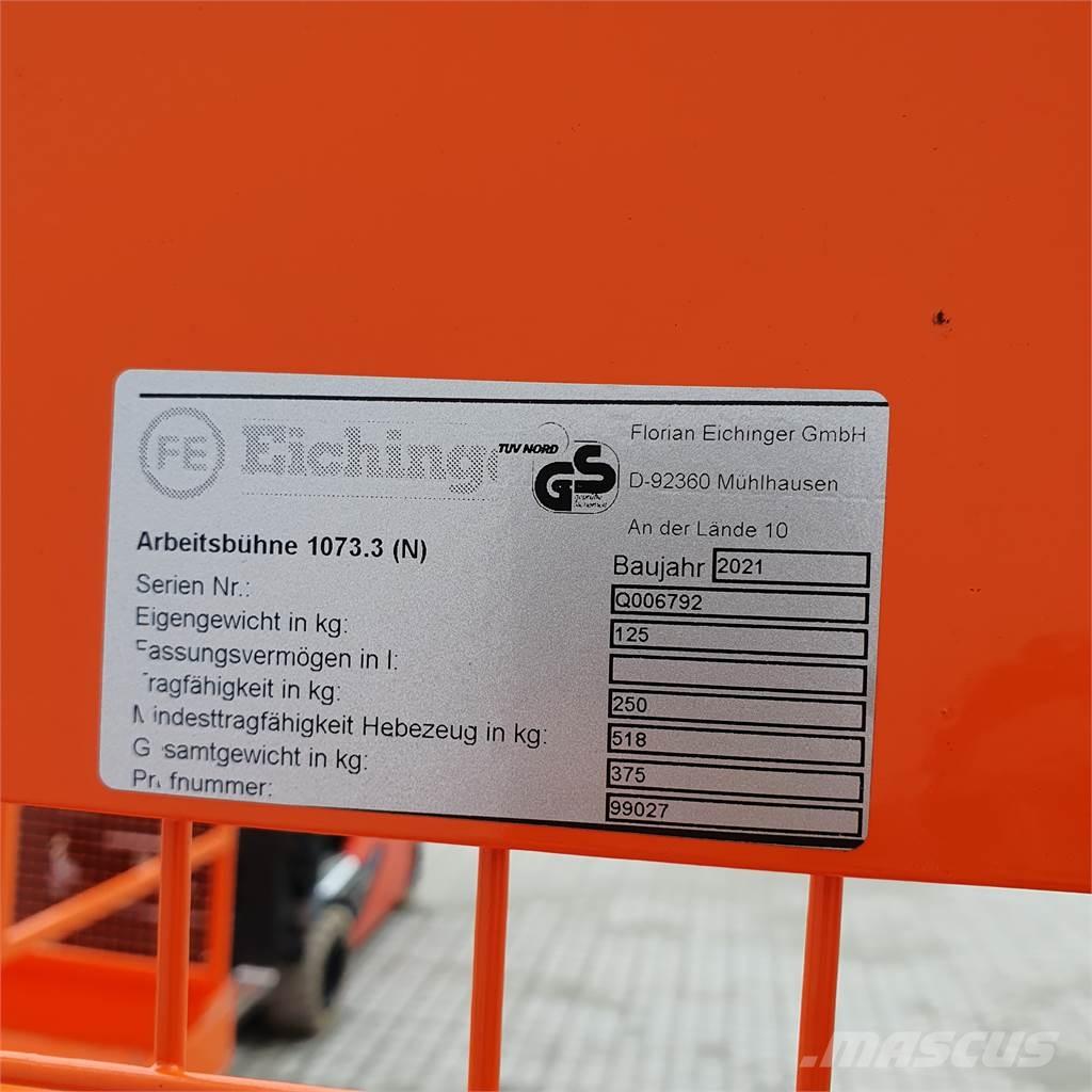 Eichinger 107.3 Εναέριες πλατφόρμες τοποθετημένες σε ρυμούλκα